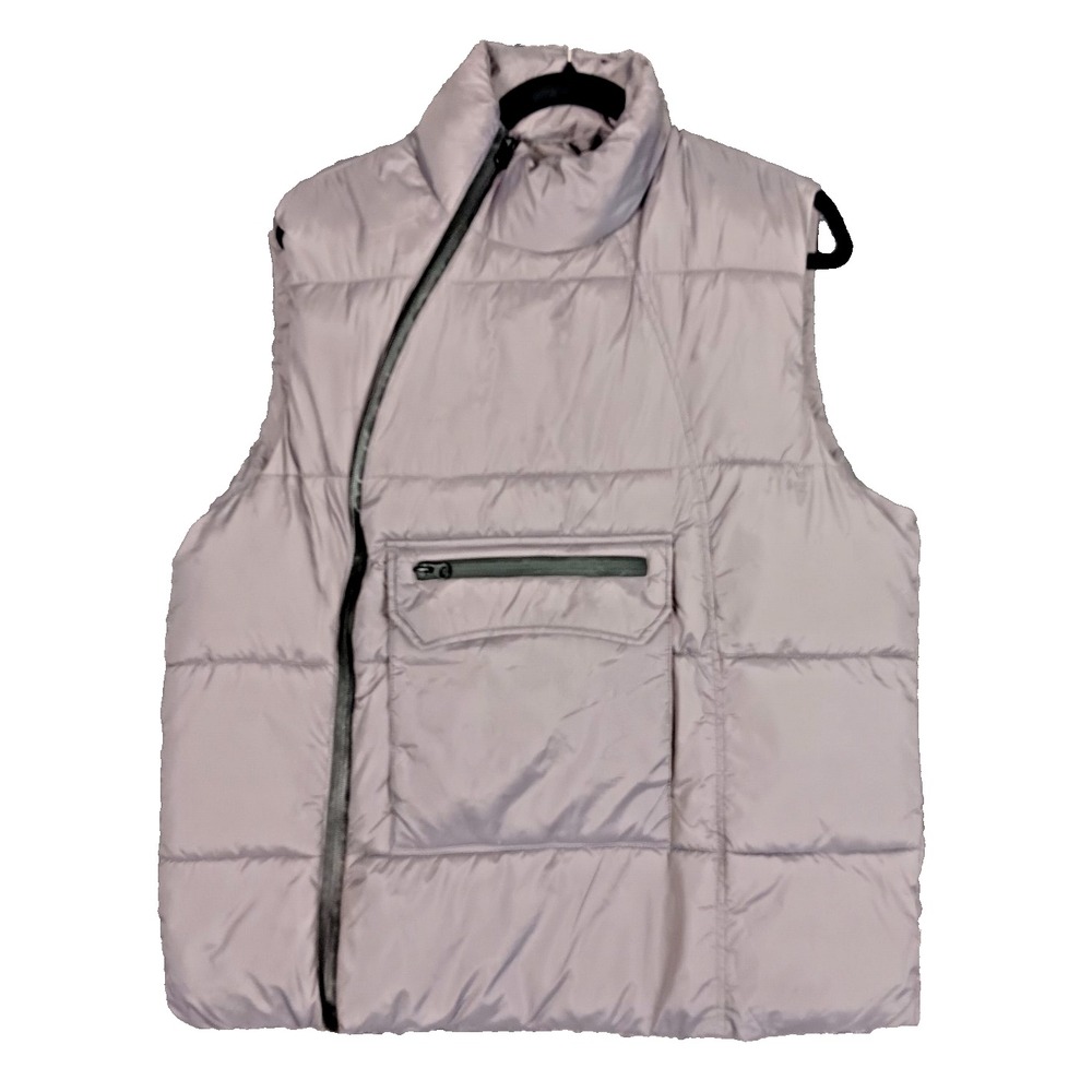 American Stitch Men's Side Zip‎ Puffer Vest Gray Size Medium